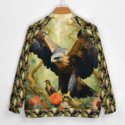 Eagle Flora - All-Over-Print Baseball Jacket