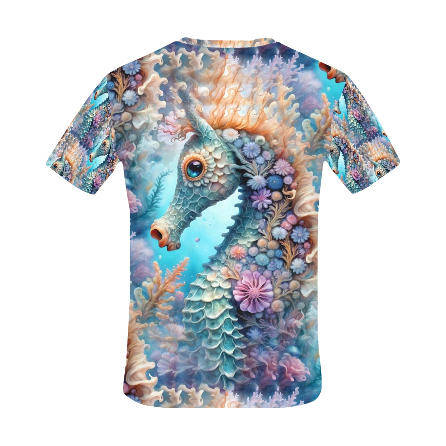 Adorable Seahorse - All Over Print Unisex T-Shirt