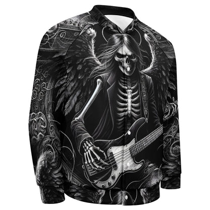 Bass Angel - Gothic Baseball Jacket - A Rockin' Vibe