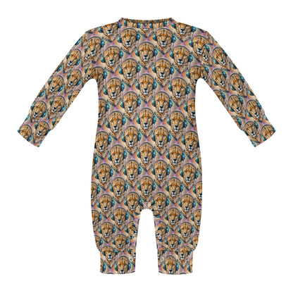 Cheetah Beats - Patterned Baby Romper