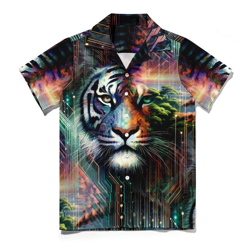 Cybernetic Jungle - Cuban Collar Shirt