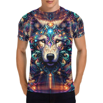 Stardust Wolf - Unisex All Over Print T-Shirt