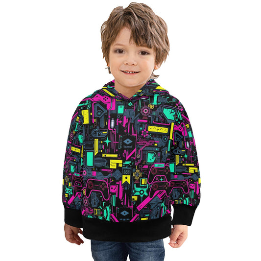 Game Over Galaxy - Little Kids Hoodie - A Gamer's Dream - 2-7 years