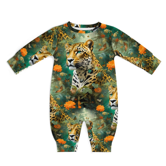 Leopard Flora - Baby romper