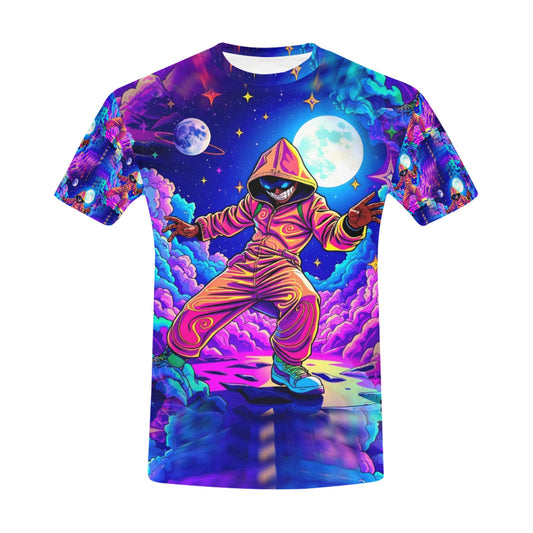 Future Flash - Unisex All Over Print Cosmic Adventure T-Shirt