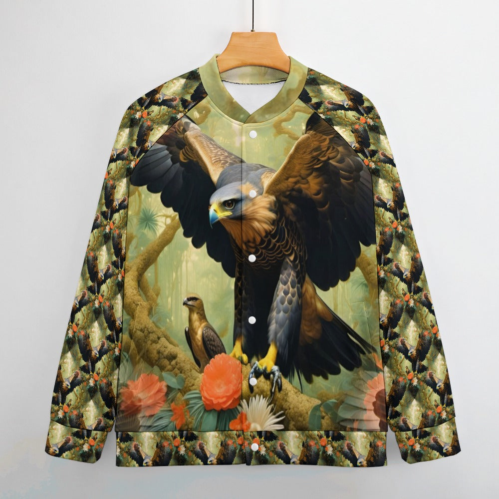 Eagle Flora - All-Over-Print Baseball Jacket