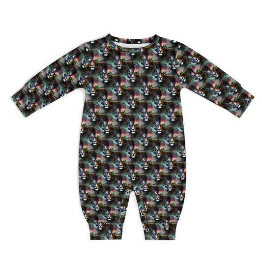 Cybernetic Jungle - Patterned Baby Romper