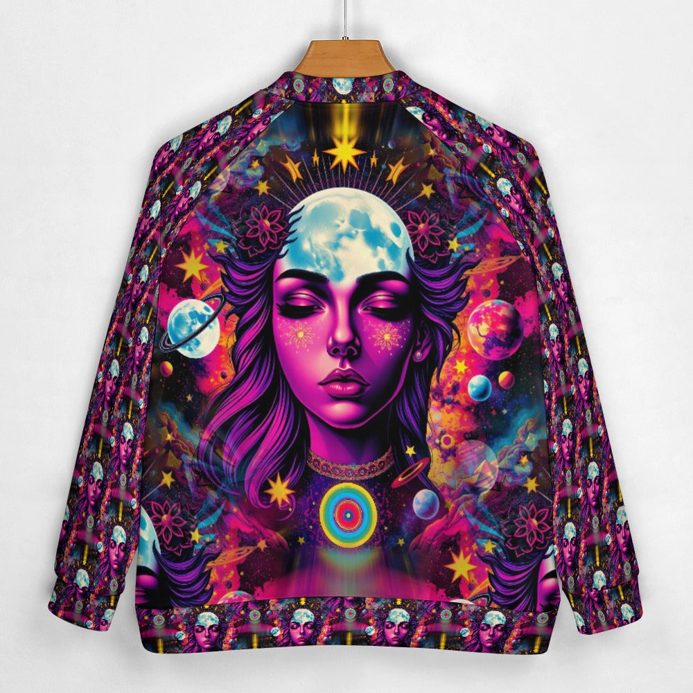 Celestial Chic - All-Over-Print Baseball Jacket