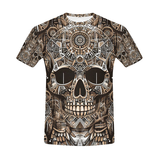 Skull Totem - All Over Print Unisex T-Shirt