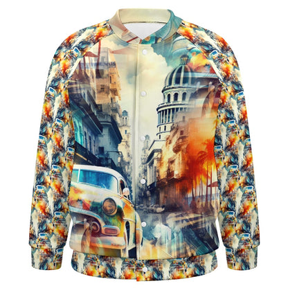 Havana Heat - All-Over-Print Baseball Jacket