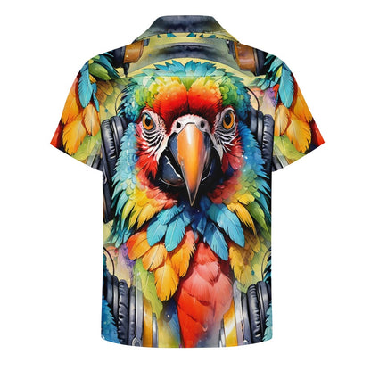 Macaw Beats - Cuban Collar Shirt