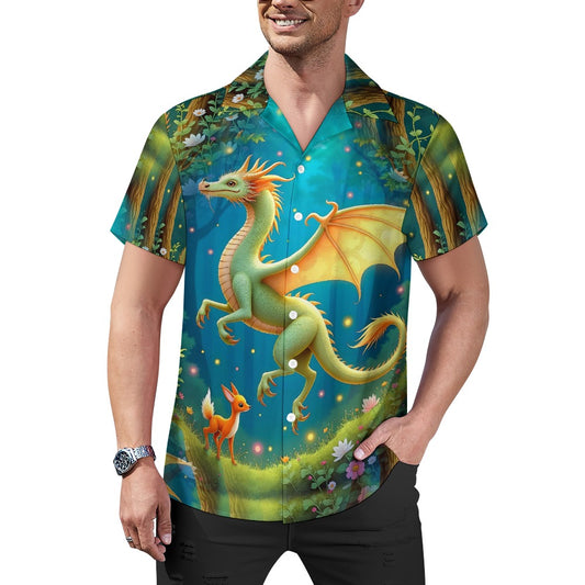 Dragon's Daydream - Cuban Collar Shirt