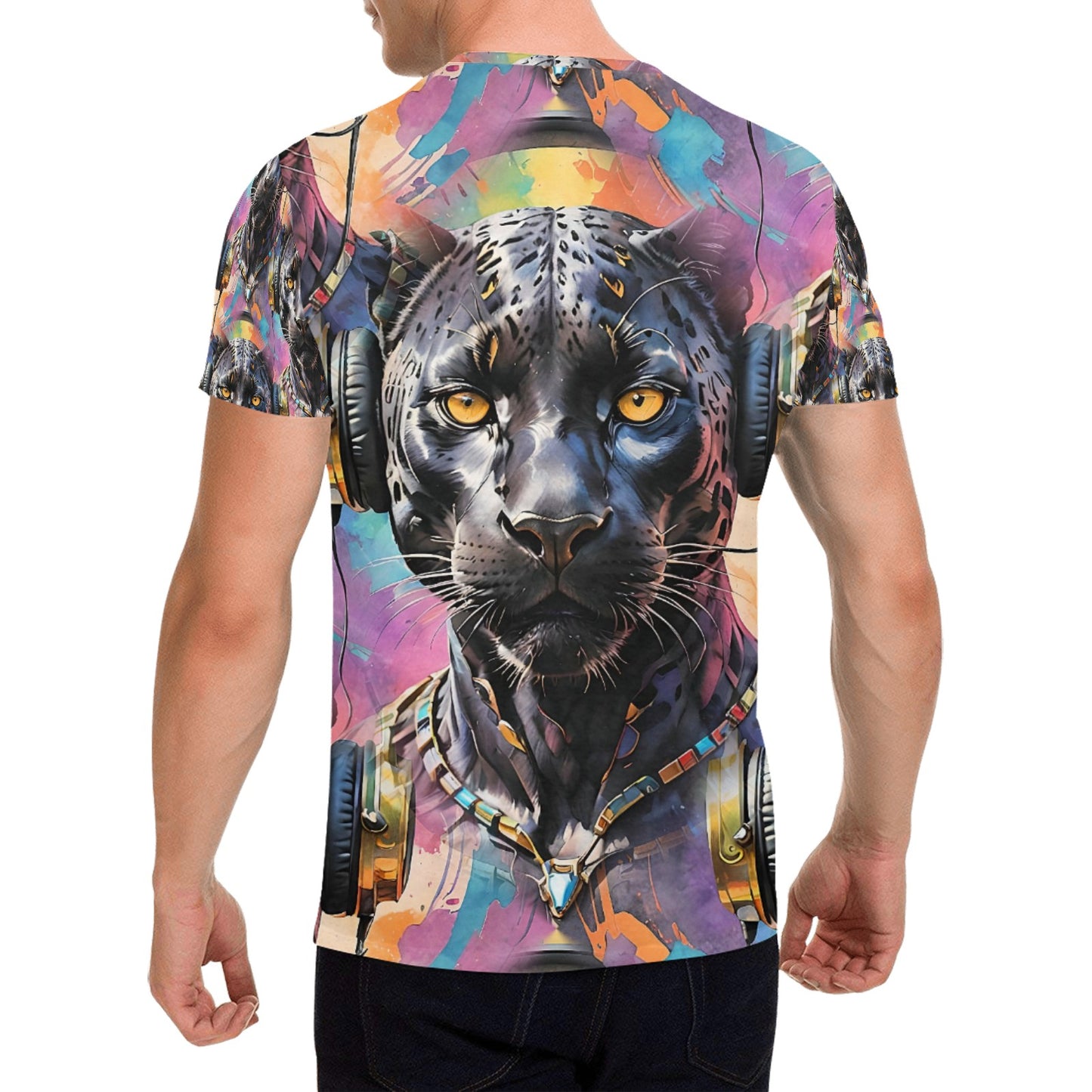 Black Panther Beats - Unisex All Over Print Music Icon T-Shirt