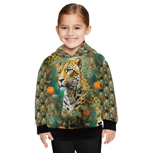 Leopard Flora - Kids  Hoodie 2-7 years