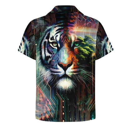 Cybernetic Jungle - Cuban Collar Shirt