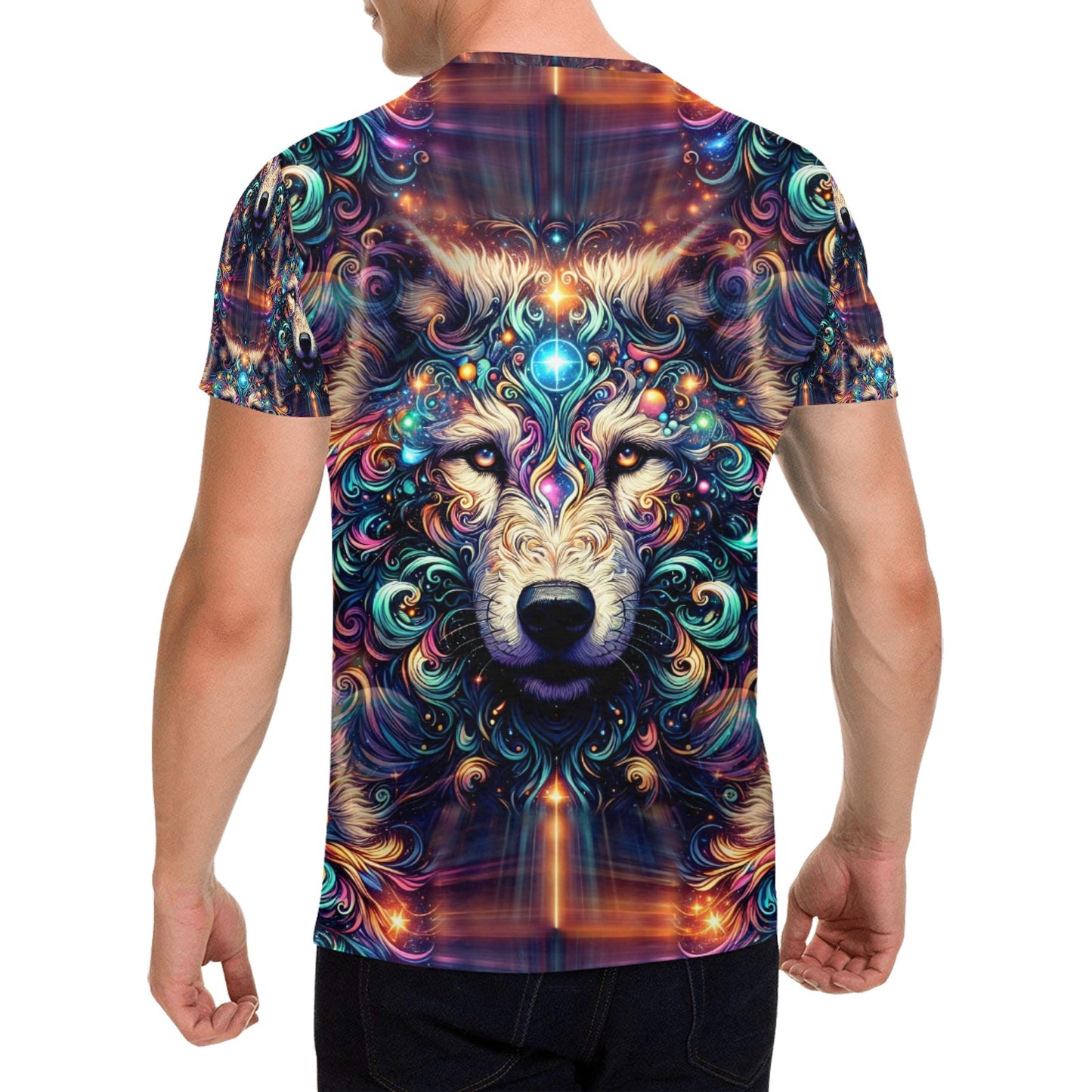 Stardust Wolf - Unisex All Over Print T-Shirt