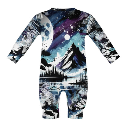 Silent Night - Baby Onesie - A Serene Winter Dream