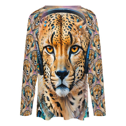 Cheetah Beats - Trendy Women's Tee