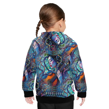 Nature's Muse - Little Kids Hoodie - A Harmonious Blend - 2-7 years