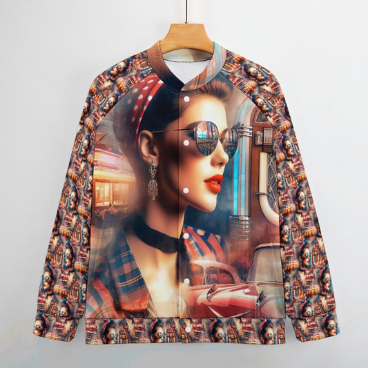 Rockabilly - All-Over-Print Baseball Jacket