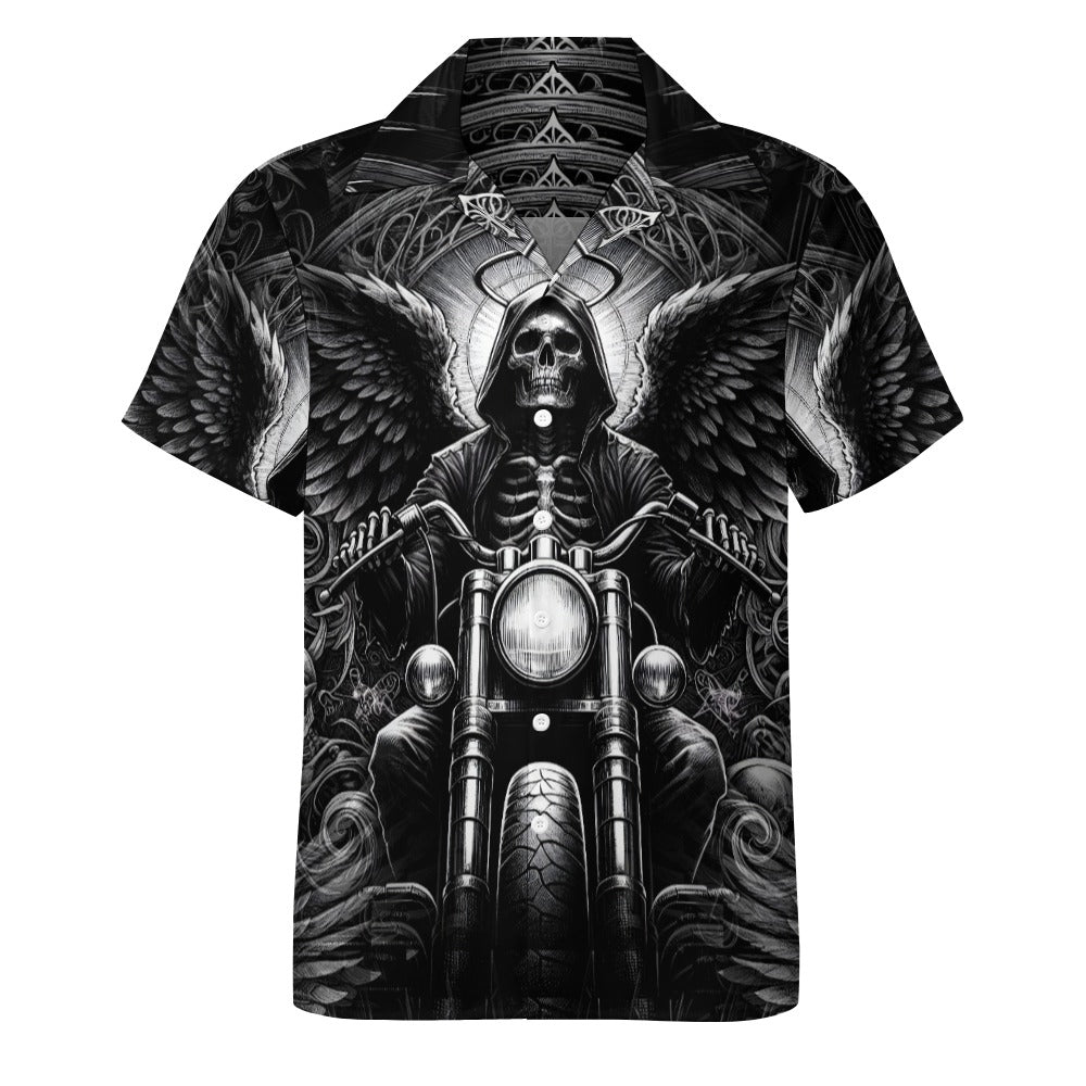 Death of Wheels - Cuban Collar Shirt - A Dark Ride