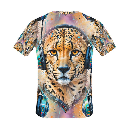 Cheetah Beats - Unisex All Over Print T-Shirt