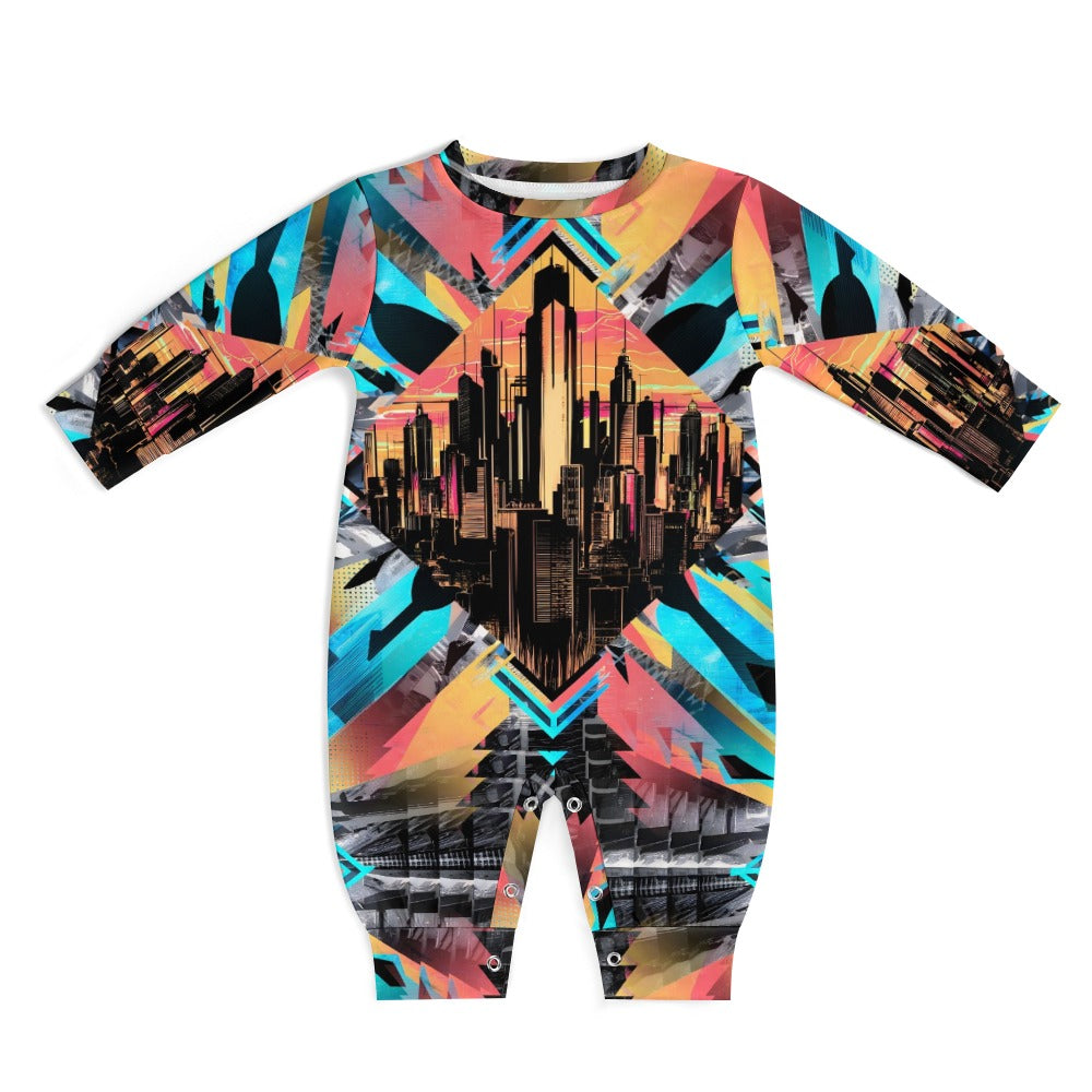 Neon Nights - Baby Onesie - A Futuristic Vibe