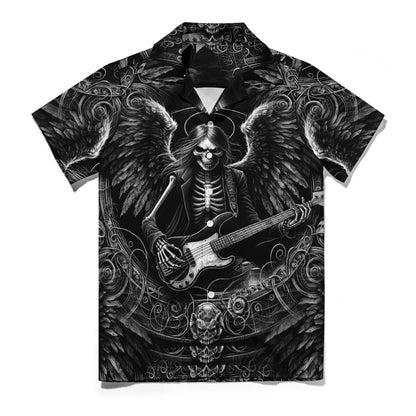 Bass Angel - Cuban Collar Shirt - A Rock and Roll Revelation