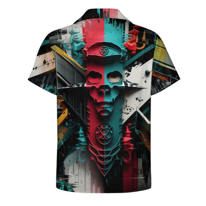 Urban Alchemy - Cuban Collar Shirt - A Futuristic Fusion