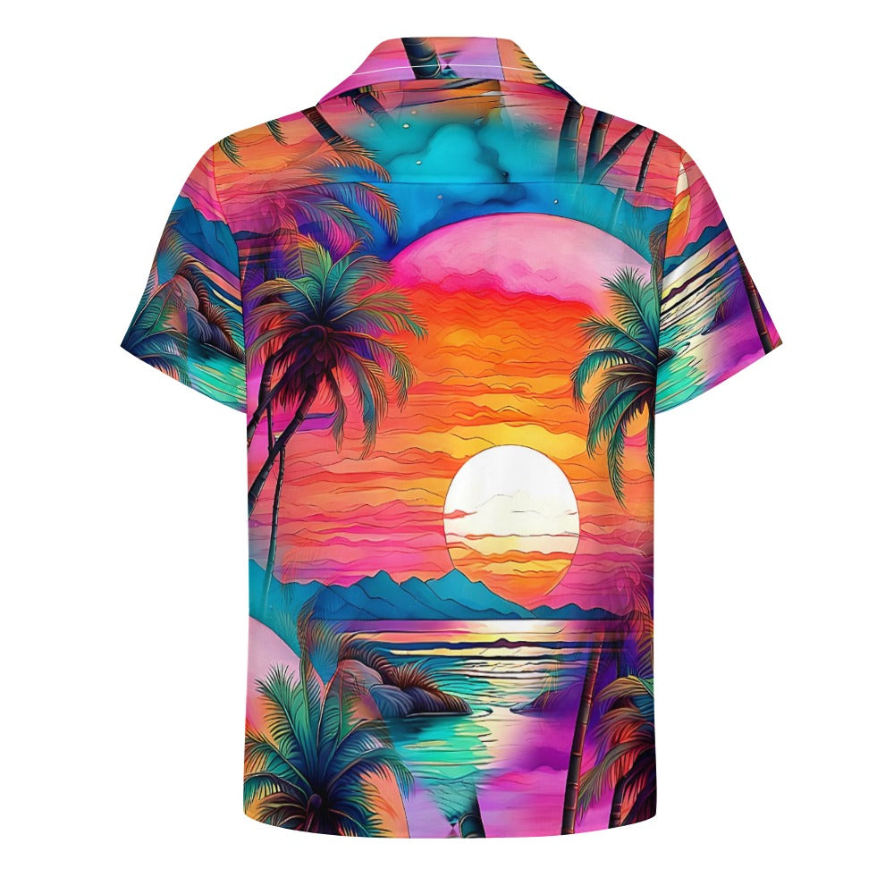 Ocean's Kiss - Cuban Collar Shirt - A Tropical Dream