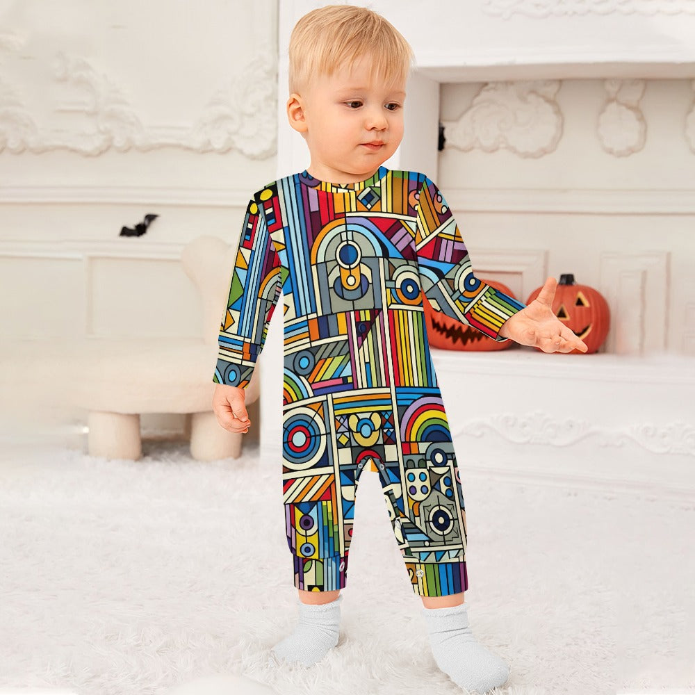 Rainbow Riot - Baby Onesie - A Vibrant Celebration