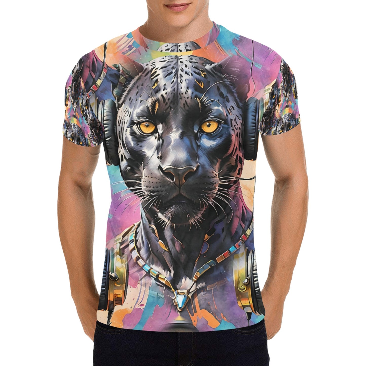 Black Panther Beats - Unisex All Over Print Music Icon T-Shirt