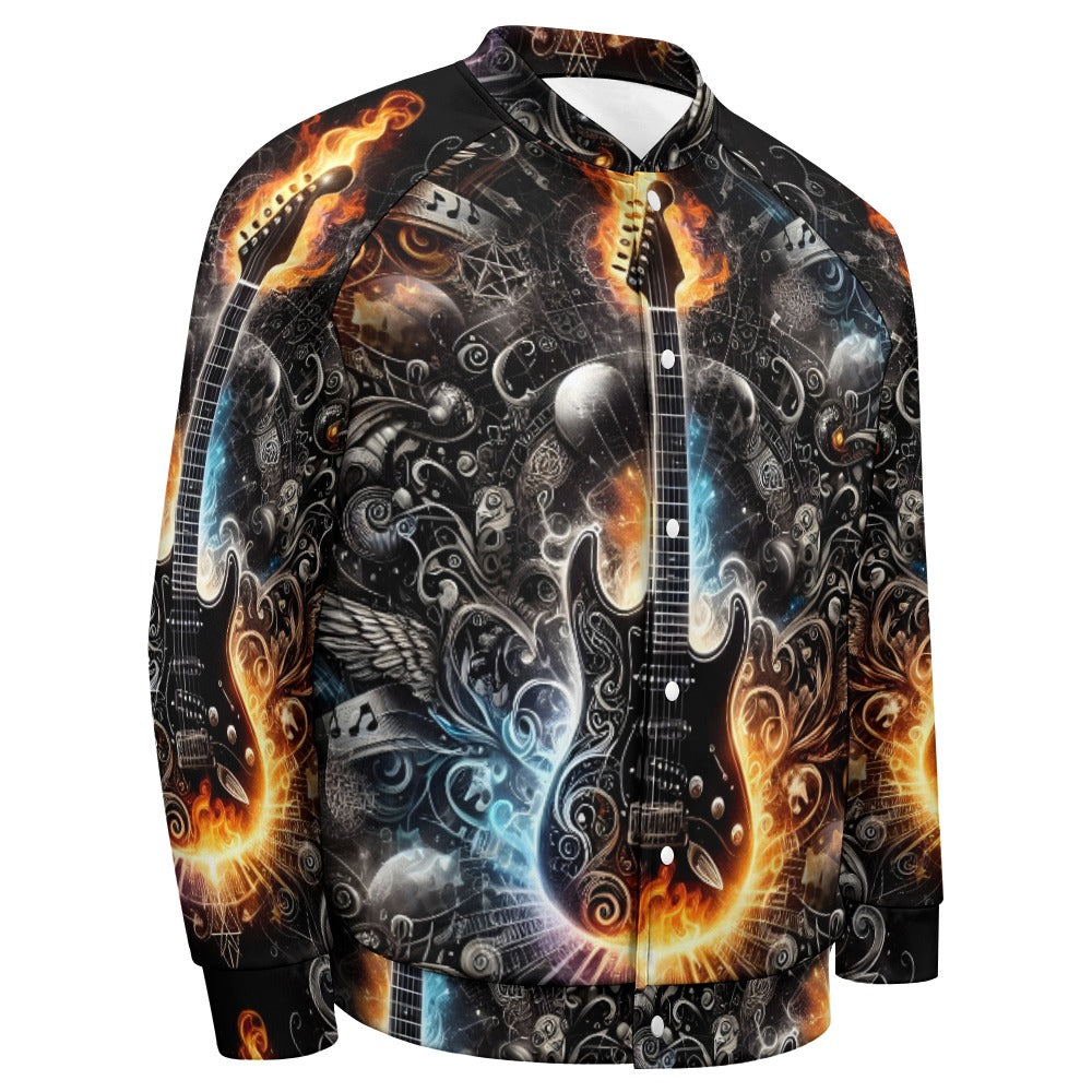 Guitar Galaxy - Baseball Jacket - A Rocking Journey