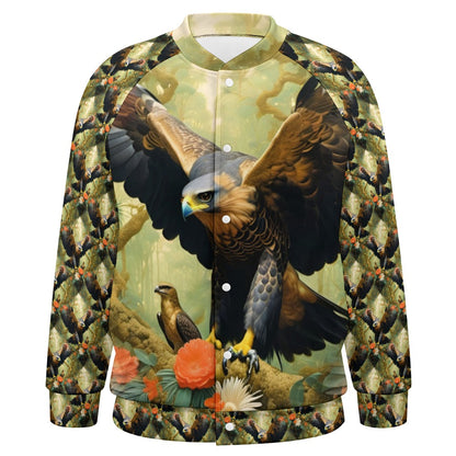 Eagle Flora - All-Over-Print Baseball Jacket