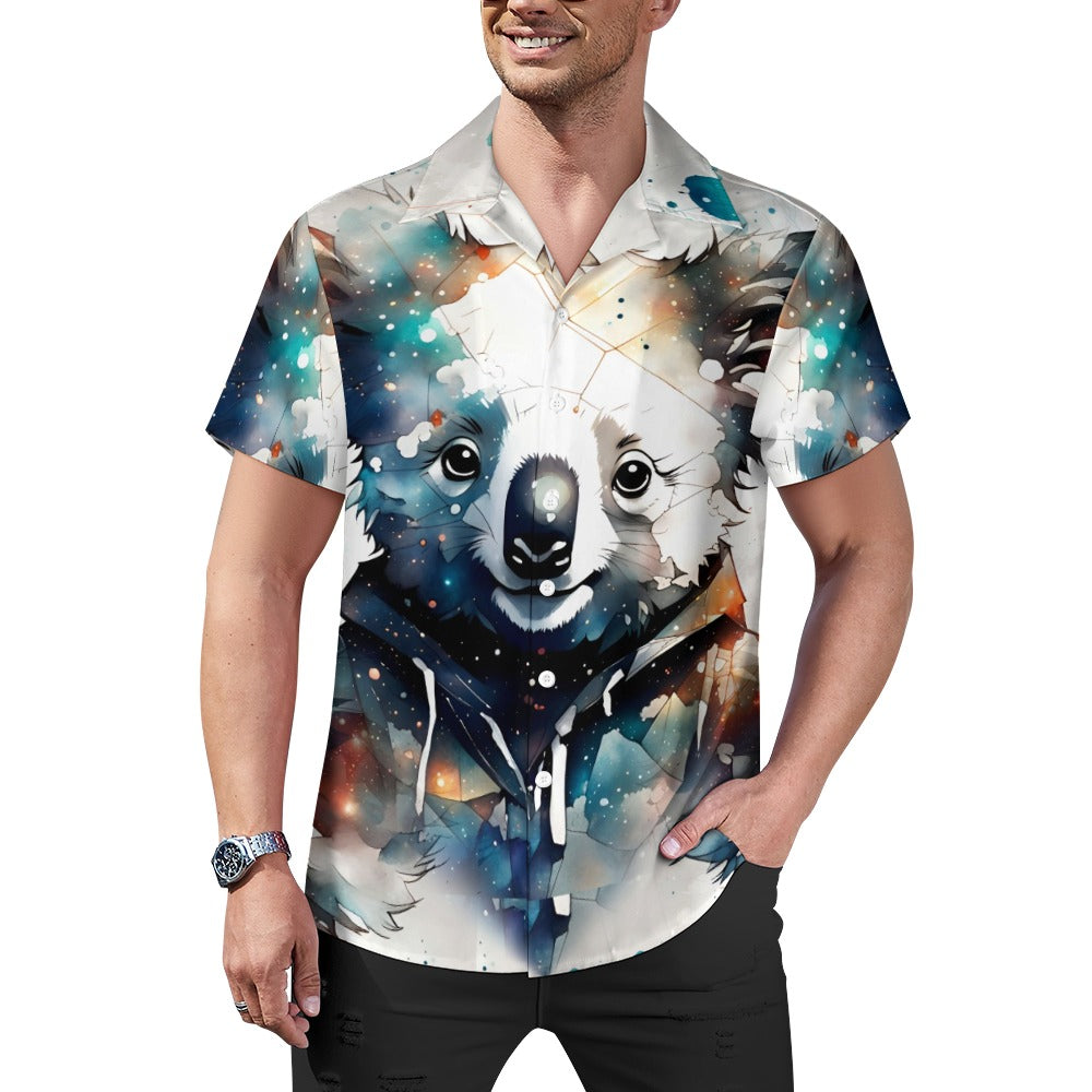 Chibi Koala - Cuban Collar Shirt