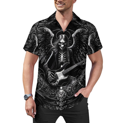 Bass Angel - Cuban Collar Shirt - A Rock and Roll Revelation