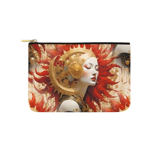 Celestial Rift - Steampunk Siren Zip Pouch