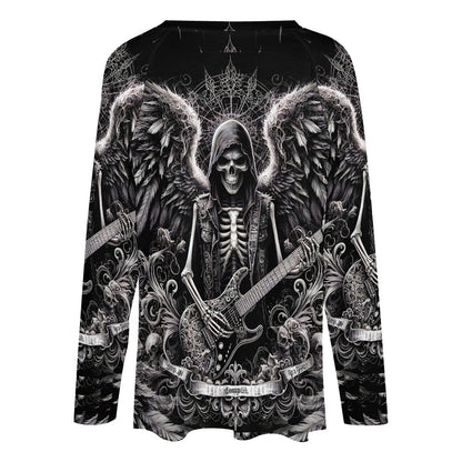 Ghoulish Guitarist: Strumming the Strings of Darkness Women's tee