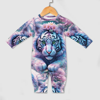 Adorable White Tiger - Baby Romper