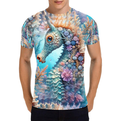 Adorable Seahorse - All Over Print Unisex T-Shirt