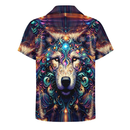 Stardust Wolf - Cuban Collar Shirt