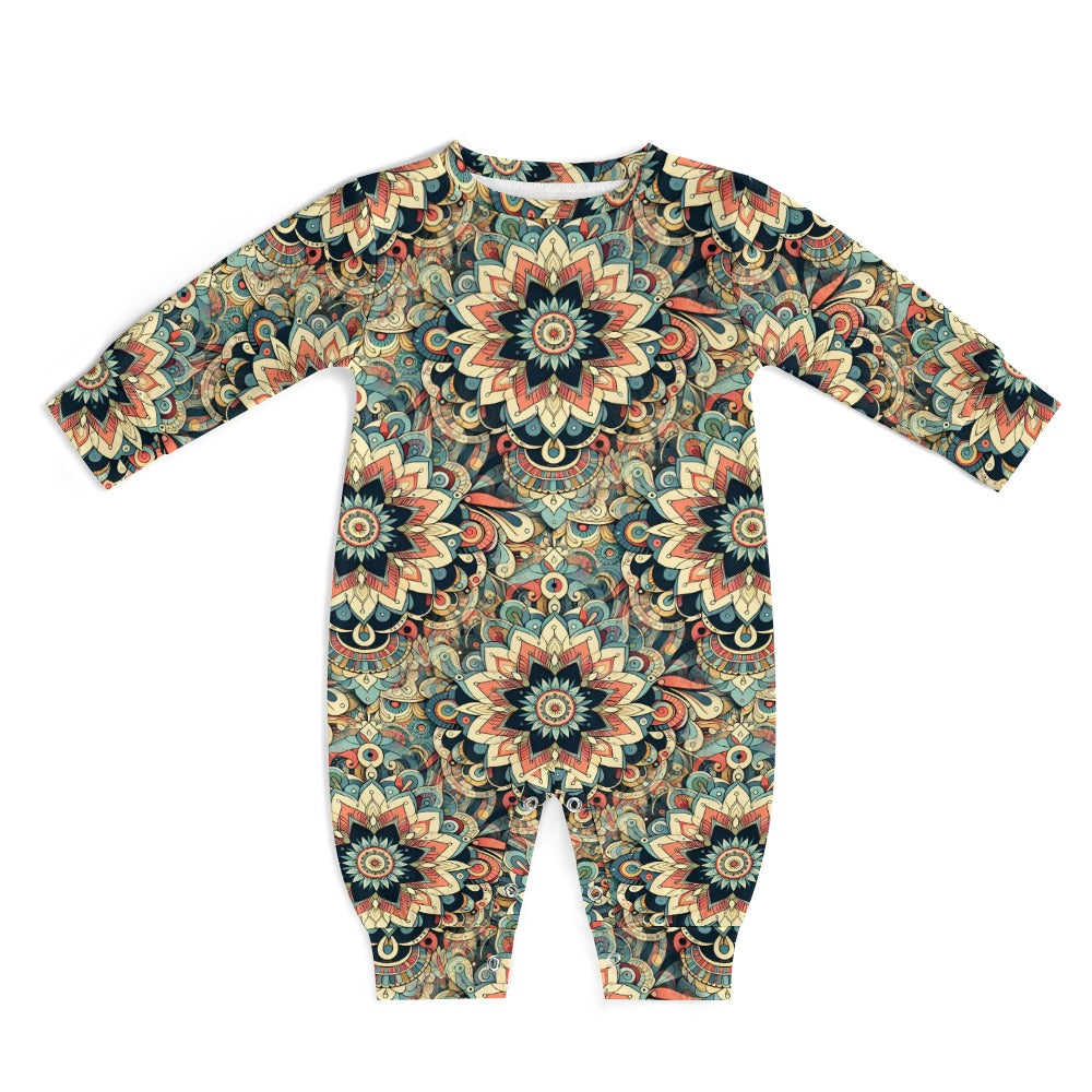 Visual Feast - Patterned Baby Onesie - A Kaleidoscope of Colors