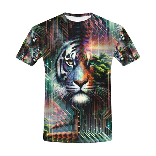 Cybernetic Jungle - Unisex All Over Print T-Shirt