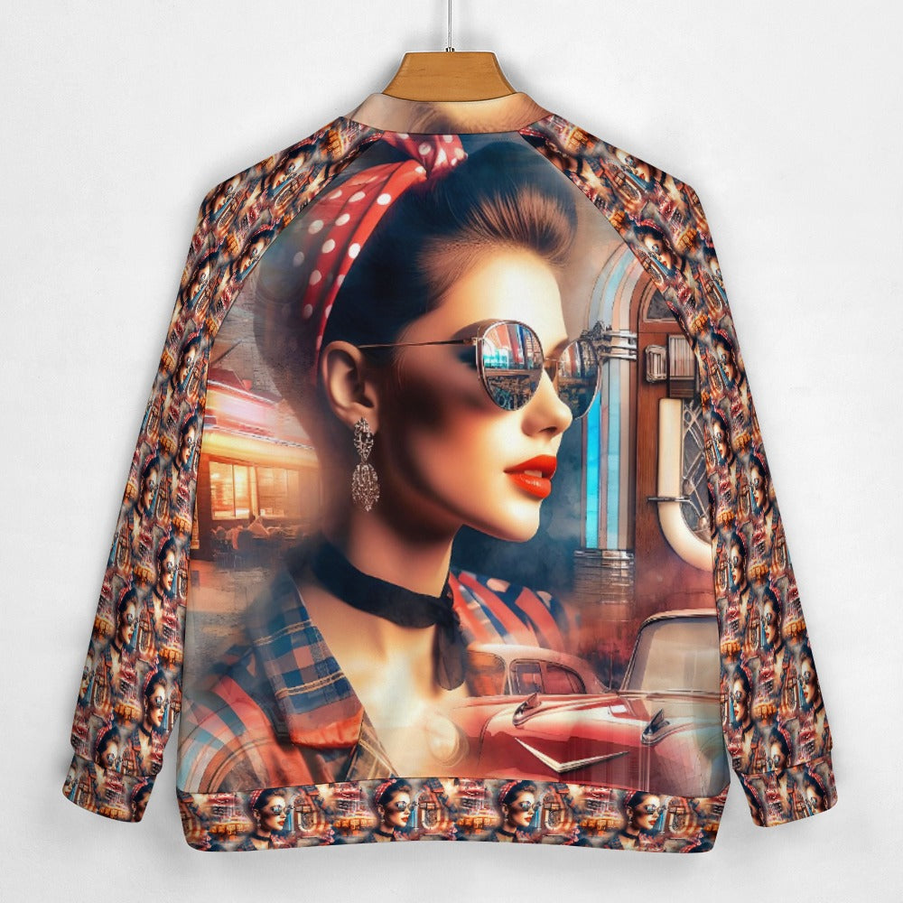 Rockabilly - All-Over-Print Baseball Jacket