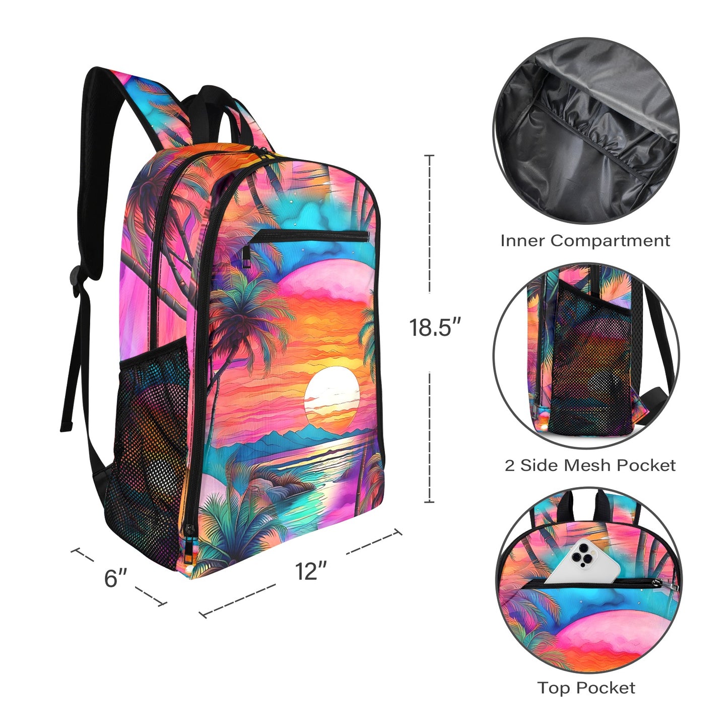 Ocean's Kiss - A Tropical Paradise Backpack