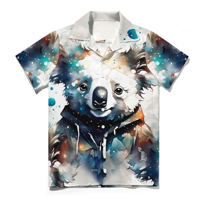 Chibi Koala - Cuban Collar Shirt