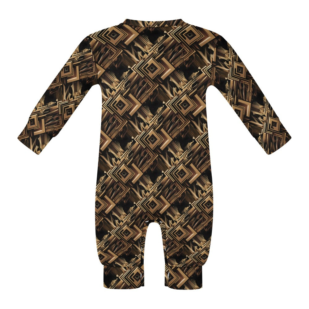 Metallic Maze - Patterned Baby Onesie