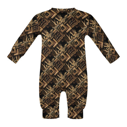 Metallic Maze - Patterned Baby Onesie