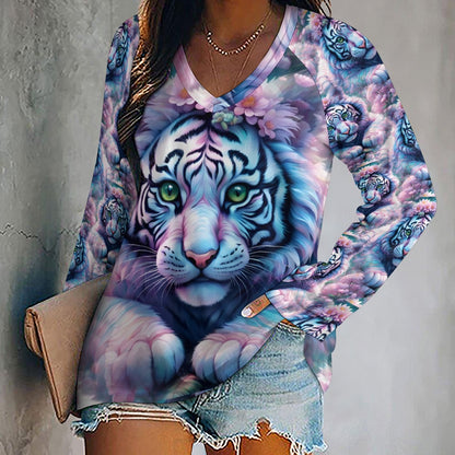 Adorable White Tiger - Mystical Women's Tee