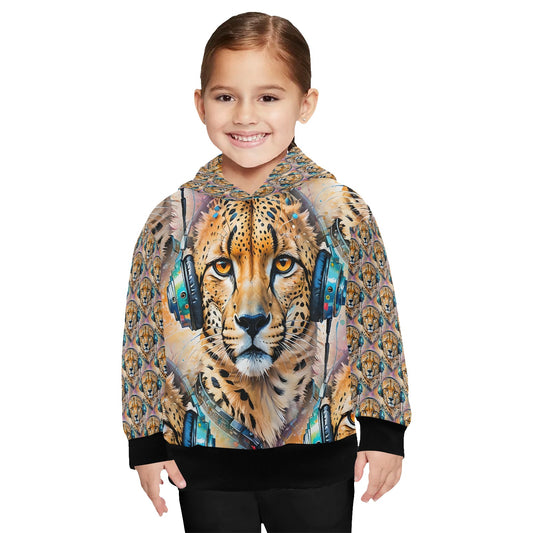 Cheetah Beats - Kids Hoodie 2-7 years